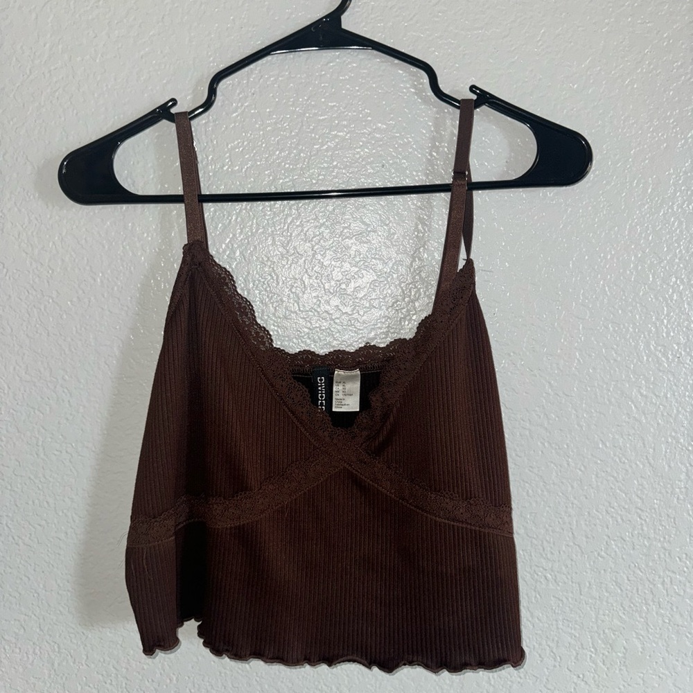 Brown Cute Top